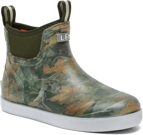 Mens Deck Boots, Saltwater Fishing Booties Rubber Waterproof Ankle Rain Boots, High-performance Footwear Chelsea Boots for Gardening Fishing Boating Camping Sailing in Saudi Arabia