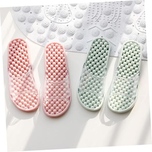NOLITOY 1pair Unisex Massage Bathing Slippers Non-skid Open Toe Footwear for Home and Spa Fits for Relaxation and Comfort in Saudi Arabia