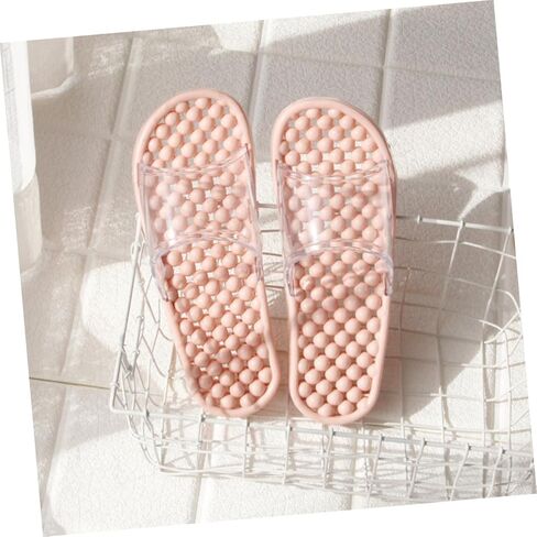 NOLITOY 1pair Unisex Massage Bathing Slippers Non-skid Open Toe Footwear for Home and Spa Fits for Relaxation and Comfort in Saudi Arabia