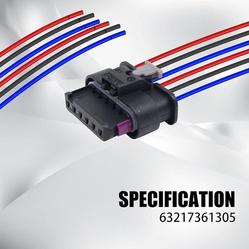 HiSport Tail Light Wire Plug Harness - Compatible with Mini Cooper F55 F56 F57 TailLight Socket 6-Wire - Replace 63217361305 in Saudi Arabia