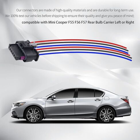 HiSport Tail Light Wire Plug Harness - Compatible with Mini Cooper F55 F56 F57 TailLight Socket 6-Wire - Replace 63217361305 in Saudi Arabia