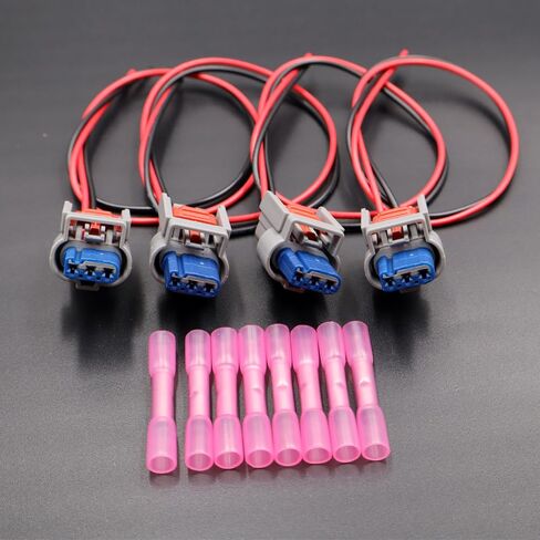 4PCS Ignition Coil Connector Pigtail Plug Compatible with Dodge Journey 2009-2020 4606824AC 4606824AB Plug Harness in Saudi Arabia