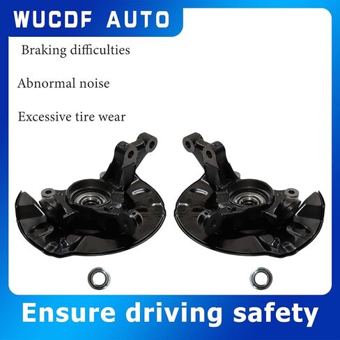 2Pcs Front Left and Right Steering Knuckle Hub Bearing Assembly 698-388 698-389 4321119015 47781-12240 For Toyota Corolla 2003-2008 L4 1.8L in Kuwait