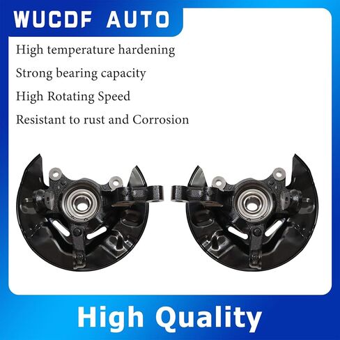 2Pcs Front Left and Right Steering Knuckle Hub Bearing Assembly 698-388 698-389 4321119015 47781-12240 For Toyota Corolla 2003-2008 L4 1.8L in Kuwait