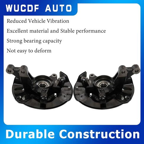 2Pcs Front Left and Right Steering Knuckle Hub Bearing Assembly 698-388 698-389 4321119015 47781-12240 For Toyota Corolla 2003-2008 L4 1.8L in Kuwait