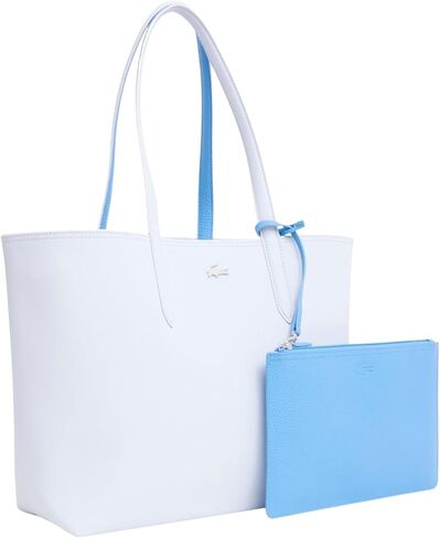 Lacoste Women's Anna Reversible Tote with Pouch, Phoenix Turquin, One Size in Saudi Arabia