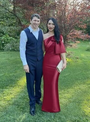 TORYEMY One Shoulder Mermaid Prom Dress with Bow 2025 Satin Long Bridesmaid Dresses Back Split Formal Evening Gown in Saudi Arabia