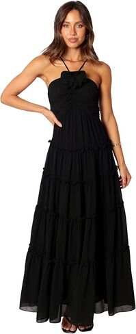 Petal & Pup Women's Dottie Halterneck Maxi Dress in Saudi Arabia