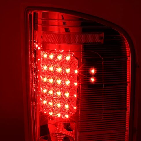 مصابيح خلفية أوتوماتيكية متوافقة مع 2007-2014 Chevy Silverado 1500 2500HD 3500HD، مصباح فرامل 20 LED من جانب السائق والراكب، عدسات شفافة مبيت من الكروم in Kuwait