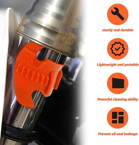 2 Pcs Fork Seal Cleaner,Fork Seal Cleaning Tool,Seal Saver,Seal Mate Fork Seal Tool, Pack Universal Cleaning Shock Repairing Absorber Tool, Motorcycle Fork Cleaner,Shock Repairing Absorbe in Kuwait