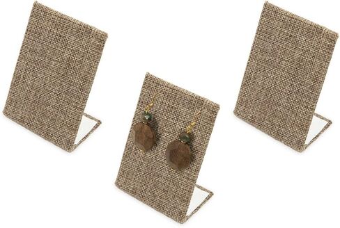 Burlap Earring Stands/Jewelry Displays 3 Inches Tall (3) in Kuwait