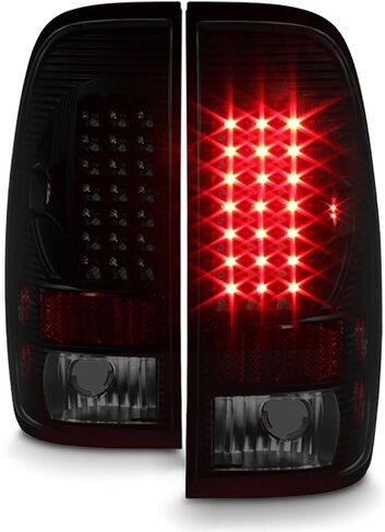 AKKON - For 97-03 Ford F150 F-150 Pickup Truck Styleside Model Red Clear LED Tail Lights Brake Lamps Pair Pair in Saudi Arabia