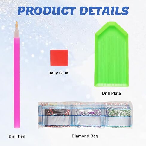 12Pcs DIY Diamond Art Bookmarks Kits Acrylic Painting Bookmarks with Rhinestone Flower Patterns Tassels for Adults Book Lover Craft Making in Kuwait