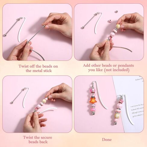 40 قطعة من الإشارات المرجعية القابلة للخرز DIY شريط معدني فارغ المرجعية للخرز المرجعية المرجعية DIY الإشارات المرجعية الحديثة الخرزة الحرفية المجوهرات قلادة سحر هدية لمحبي الكتب الطلاب المعلم اللوازم المكتبية DIYMaking in Saudi Arabia