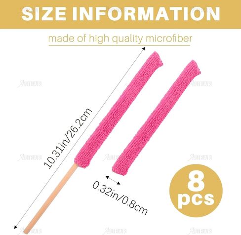 AUEAR, 6 Pack Mini Microfiber Stick Duster Dusting Brush Crevice Cleaning Tool for Window Blinds in Saudi Arabia