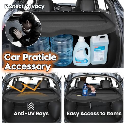غطاء شحن Powerty لـ 2018-2024 Nissan Kicks غطاء صندوق السيارة وغطاء البضائع وغطاء حماية صندوق السيارة لملحقات 2018-2024 Kicks in Saudi Arabia