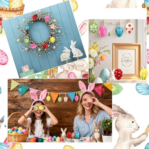 36 Pieces Valentine's Day Heart & St Patrick's Day Shamrock & Easter Egg Ornaments Adorable Heart Shaped Baubles, Clover Baubles & Hanging Egg Decorations for The Perfect Holiday Party in Kuwait