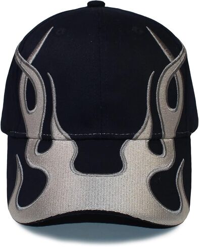 Flame Baseball Cap Fashion Accessories Hip Hop Outdoor Sports Cap Dad Hat Trucker Caps for Adult Men in Saudi Arabia