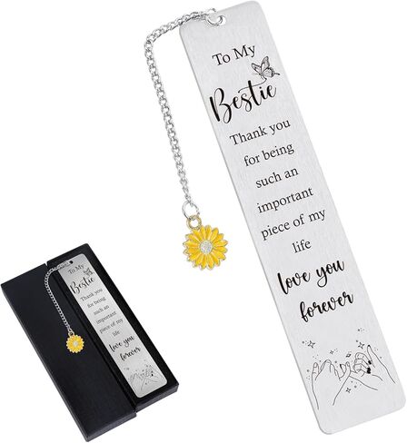 Inspirational Friendship Bookmark Gifts - Friend Gifts from Reading Women Men, BFF Long Distance Friendship Christmas Wedding Birthday Besties Encouraging Present for Sister Girl Women Her in Saudi Arabia