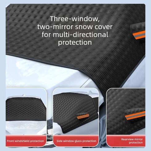 93"×58" Car Windshield Cover for Ice and Snow | Side Window & Rearview Mirror Protector | All Season Automotive Windshield Covers with Storage Bag | Fits Most Cars, SUV, Van & Truck in Saudi Arabia