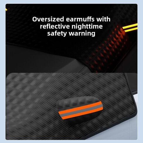 93"×58" Car Windshield Cover for Ice and Snow | Side Window & Rearview Mirror Protector | All Season Automotive Windshield Covers with Storage Bag | Fits Most Cars, SUV, Van & Truck in Saudi Arabia