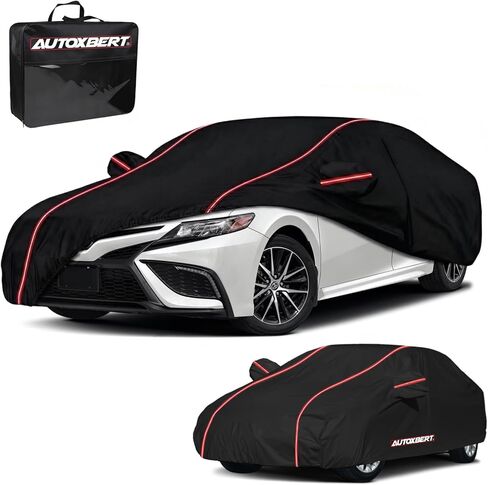6 Layers Car Cover Waterproof All Weather,Heavy Duty Outdoor Car Cover Fit for Toyota Camry/Corolla 2014-2020, Full Exterior Cover for Tesla Model 3 BWM 3 4 5 Series (Length180-193inch) in Saudi Arabia