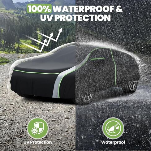 Cartist Car Cover for Mazda MX-5 Miata 1989-2025 2026 All Weather Car Cover for MX-5 Accessories, Full Exterior Cover Rain Waterproof Protector, with Zipper & Reflective Safety Strips in Saudi Arabia