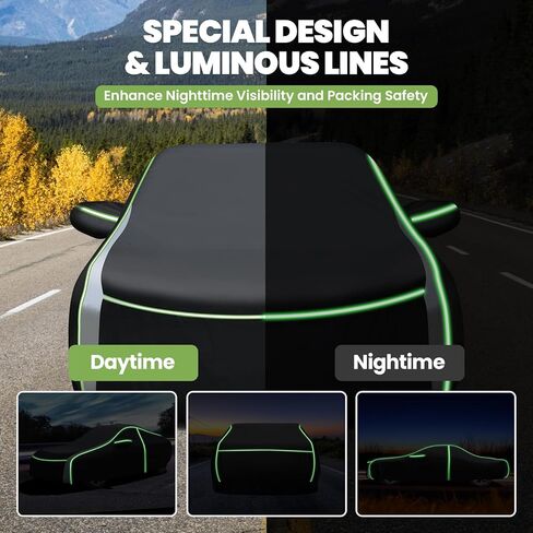 Cartist Car Cover for Mazda MX-5 Miata 1989-2025 2026 All Weather Car Cover for MX-5 Accessories, Full Exterior Cover Rain Waterproof Protector, with Zipper & Reflective Safety Strips in Saudi Arabia