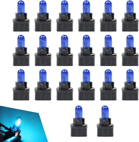 20PCS T5 17 57 86 Halogen Instrument Cluster Bulbs, 12V Dash Light Bulbs, Automotive Replacement Gauge Cluster Panel Bulb, T5 Halogen Light Bulb Gauge dashboard lights for Most Car (Amber) in Kuwait