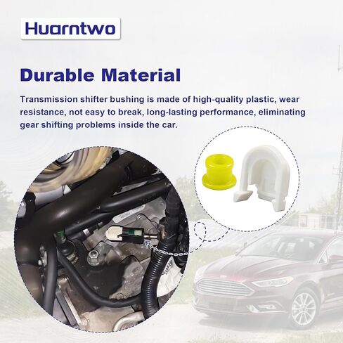 Transmission Shifter Cable Bushing & Cap Compatible with Ford Edge 2015-2018, Fusion 2013-2016, Escape 2013-2019, Transit Connect 2013-2021 - Replaces KV6Z-7K340-A & DG9Z-7S004-A in Kuwait