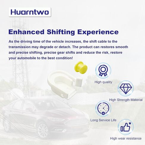 Transmission Shifter Cable Bushing & Cap Compatible with Ford Edge 2015-2018, Fusion 2013-2016, Escape 2013-2019, Transit Connect 2013-2021 - Replaces KV6Z-7K340-A & DG9Z-7S004-A in Kuwait