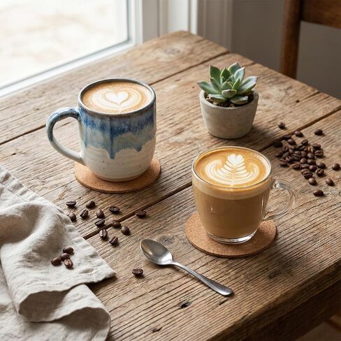 30 Pcs Self-Adhesive Cork Round Sheets for DIY Coasters, 3 Inch Cork Tiles Backing Sheets Round Backing Corks Tiles Mat with Strong Adhesive-Backed for DIY Crafts Board in Kuwait