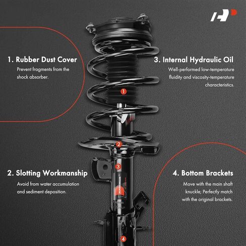 A-Premium Front Pair (2) Complete Strut and Coil Spring Assembly Compatible with Nissan NV200 2013-2020 & Chevrolet City Express 2015-2018, Driver and Passenger Side in Saudi Arabia