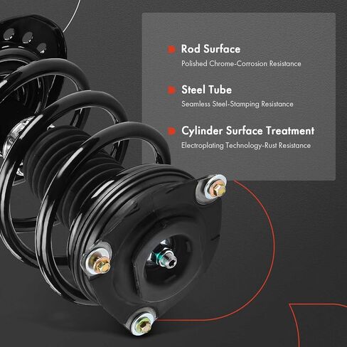 A-Premium Front Pair (2) Complete Strut and Coil Spring Assembly Compatible with Nissan NV200 2013-2020 & Chevrolet City Express 2015-2018, Driver and Passenger Side in Saudi Arabia