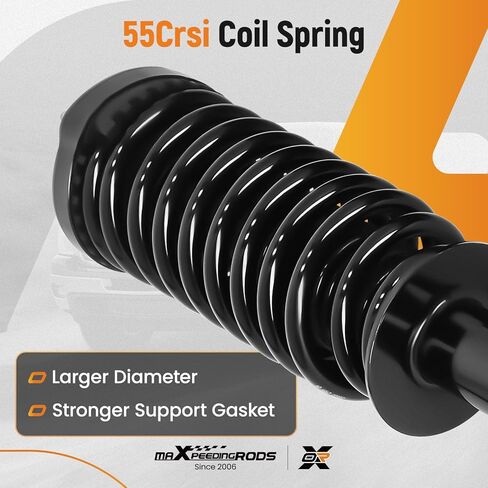 maXpeedingrods 172248 1335778 Front Strut for Dodge Charger 2006-2010 Magnum 2005-2008 Chrysler 300 2005-2010, Suspension Shock Absorber Strut w/Coil Spring Assembly, RWD Only in Saudi Arabia