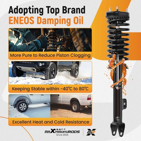 maXpeedingrods 172248 1335778 Front Strut for Dodge Charger 2006-2010 Magnum 2005-2008 Chrysler 300 2005-2010, Suspension Shock Absorber Strut w/Coil Spring Assembly, RWD Only in Saudi Arabia