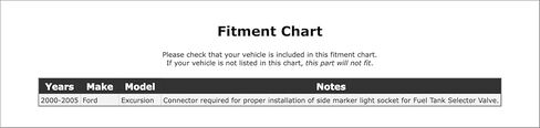 مقبس لمبة إضاءة ركن السيارة الأمامية متوافق مع Ford Excursion 2005 2004 2003 2002 2001 2000 P-2584001 in Saudi Arabia