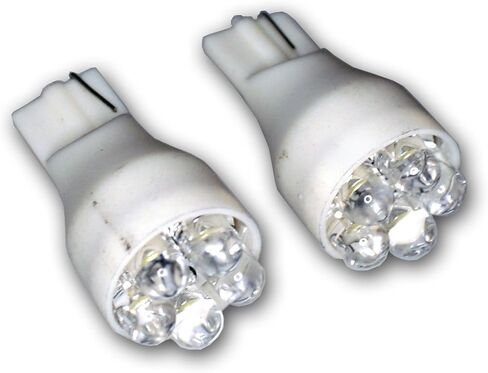 Tuningpros LEDPL-T15-W5 مصباح إيقاف السيارة LED لمبات T15 Wedge، 5 LED أبيض مجموعة 2 قطعة in Saudi Arabia