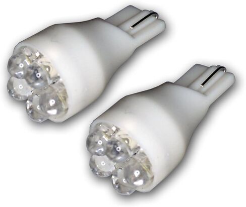 Tuningpros LEDPL-T15-W5 مصباح إيقاف السيارة LED لمبات T15 Wedge، 5 LED أبيض مجموعة 2 قطعة in Saudi Arabia