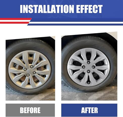 CPW 15 بوصة 4 قطع Hubcaps متوافقة مع Hyundai Accent Sedan 2018-2022، 2018-2023 Kia Rio Sedan/Rio5، و2014-2025 Mitsubishi Mirage، تركيب بمسمار، مادة PP 1 مجموعة من 4 (فضية طلاء) in Saudi Arabia