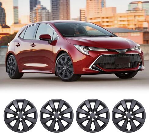 16" Hubcaps Wheel Rim Cover Fit for 2009-2026 Toyota Corolla / 2023-2026 Corolla Hybrid LE / 2009-2014 Toyota Matrix, R16 Hub Caps Set of 4, ABS & PP Material, Matte Black in Kuwait