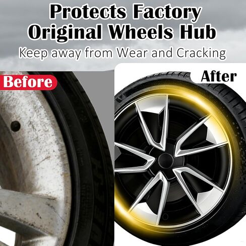 4Pcs Wheel Protection Covers for 2025-2026 Tesla Juniper Model Y Snap-On Rim Guard Hubcaps with Full Coverage Design, Enhanced Aerodynamics Scratch Resistance (Black Silver, 19 inch 2025-2026 Model Y) in Saudi Arabia