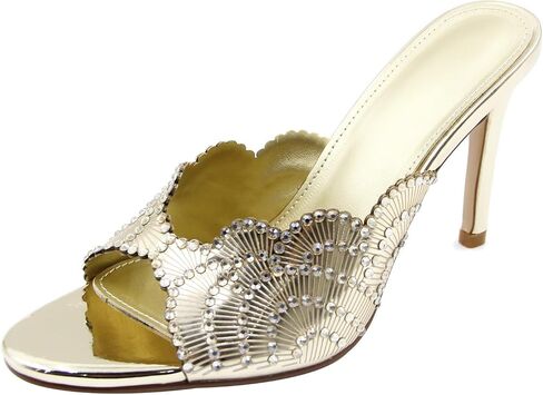 Women's Open Toe Dressy Flower Rhinestone High Heel Sandals for Wedding Dress Party Evening Daily Shoes in Kuwait