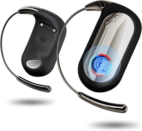 سماعات أذن بلوتوث لاسلكية تعمل باللمس مع صوت ستيريو هاي فاي، تقليل الضوضاء، سماعات رأس مقاومة للماء IPX7، حافظة شحن LED، ميكروفون مدمج للرياضة/العمل/السفر أسود in Kuwait