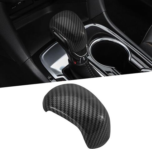 TOMALL Car Gear Shift Knob Cover Compatible with Chevy Colorado Crew Cab Equinox Malibu Shifter Panel Trim for Trax Blazer Trailblazer Gear Lever Cover Decoration for Car Shifter (Carbon Fiber) in Saudi Arabia
