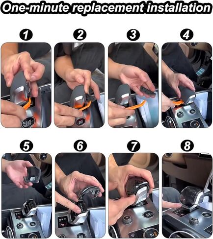 Egreat Crystal Gear Shift Knob Cover Trim Compatible with Land Rover Range Rover Sport/Vogue 2023-2025，VELAR/Discovery 5 2021-2025 Interior Accessories (Black) in Kuwait