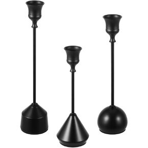 حوامل شمعدان ذهبية نحاسية أنيقة، مجموعة من 3 حوامل شموع مستدقة مع قاعدة مرجحة لحفلات الزفاف، وطاولة الطعام، وديكور العطلات in Kuwait