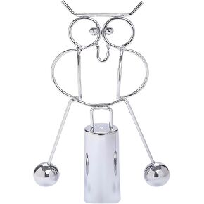 منحوتة موازنة الصياد، فن حركي معدني كبير، مكتب، علوم فيزيائية، ديكور، عناصر رائعة، أدوات سطح المكتب، إكسسوارات تمثال الحركة الدائمة للرجال، هدايا تمثال صيد مضحكة (صيد الأسماك) in Kuwait