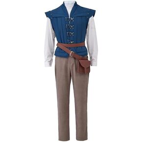 VEECOOCOS Tangled Flynn Rider Costume Mens Halloween Cosplay Outfit in Kuwait