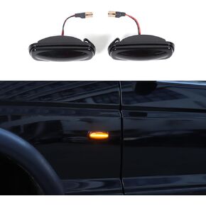 led Fender Side Marker Light Compatible with Land Rover Discovery 2 1999 2000 2001 2002 2003 2004, ABS Smoked Black Side Marker Turn Signal Corner Light Assembly,2PCS in Kuwait